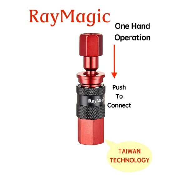 16 pc Air Hose Fittings, AMT Universal 3IN1 Aluminum Air Coupler and I/M Industr - Picture 5 of 6